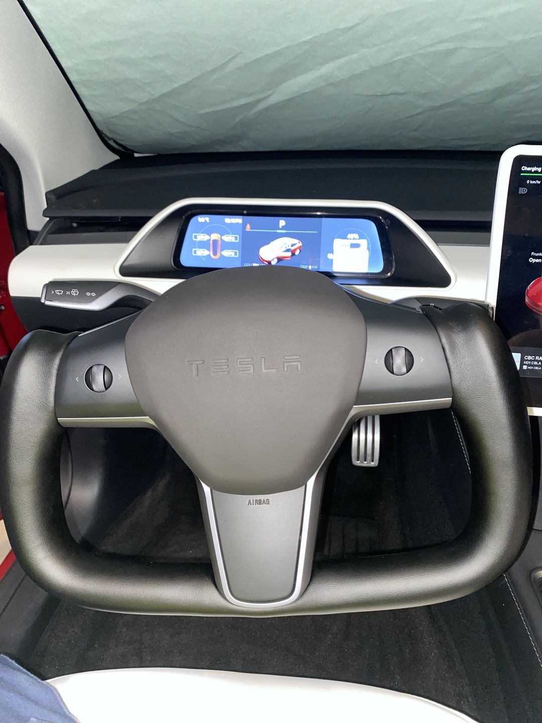 Customer photo review of Custom Airbag Top Cover for Model 3 & Model Y