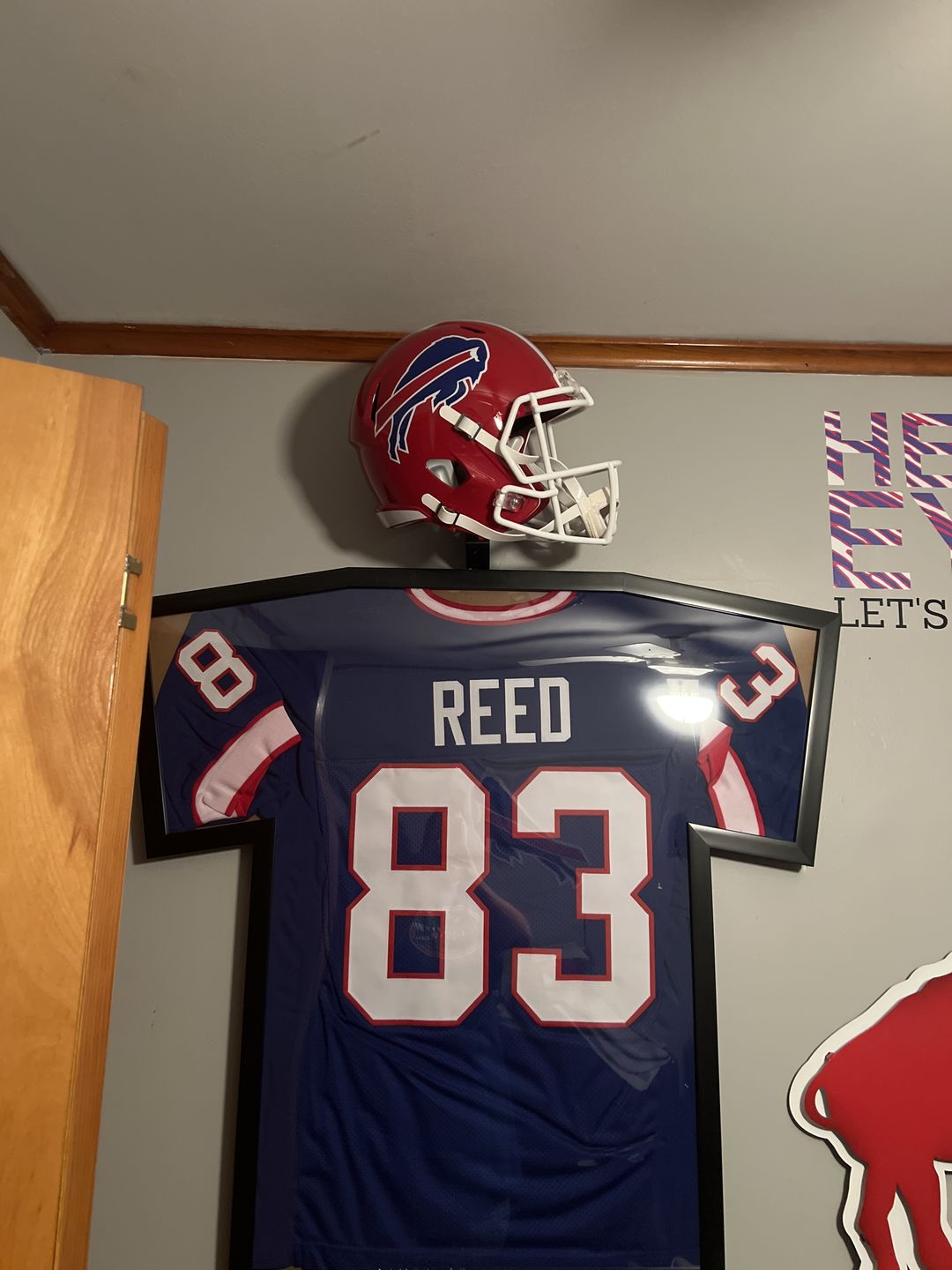 Customer photo review of Buffalo Bills Riddell Speed Full Size Replica Football Helmet