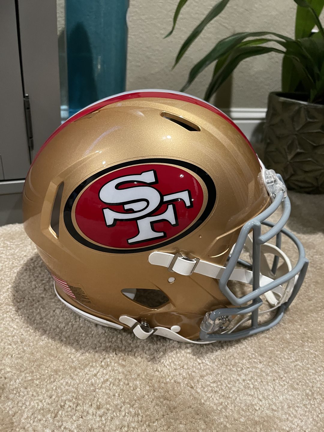 Customer photo review of San Francisco 49ers Riddell Revolution Speed Authentic Football Helmet