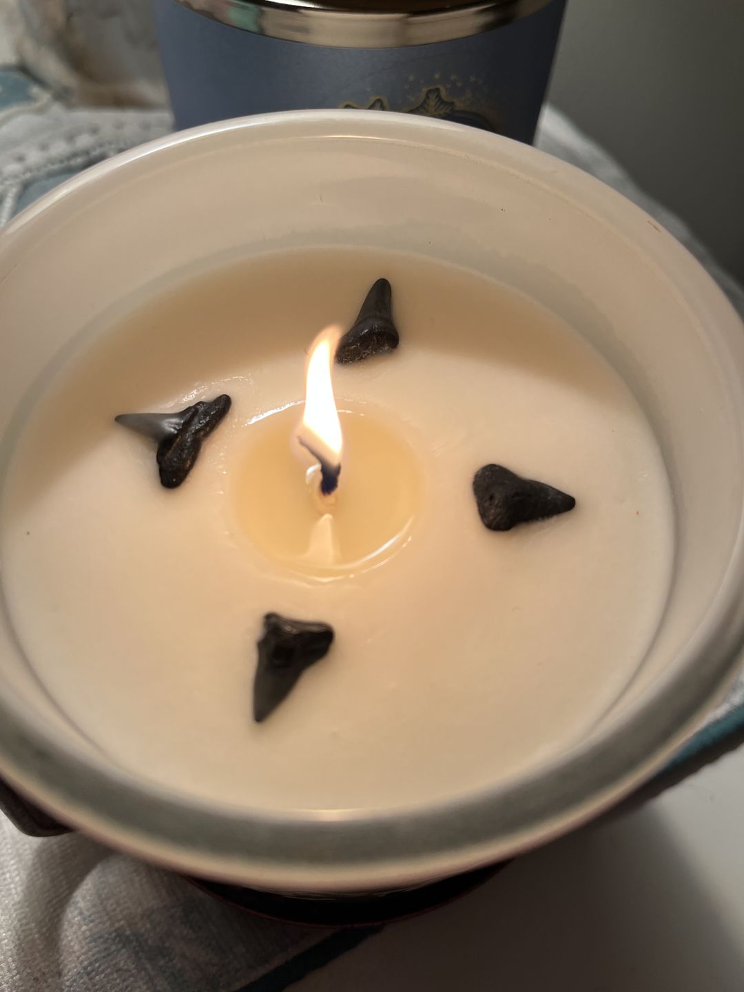 Customer photo review of Original Shark Tooth Candle