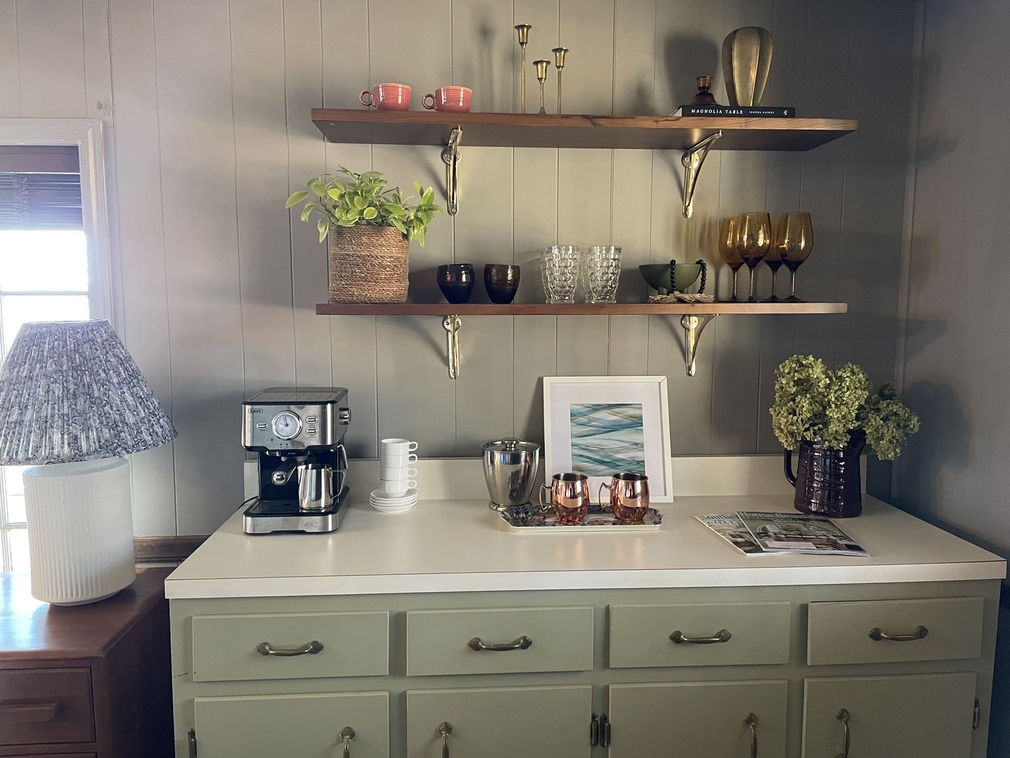 Customer photo review of Ironbridge Brass Shelf Brackets