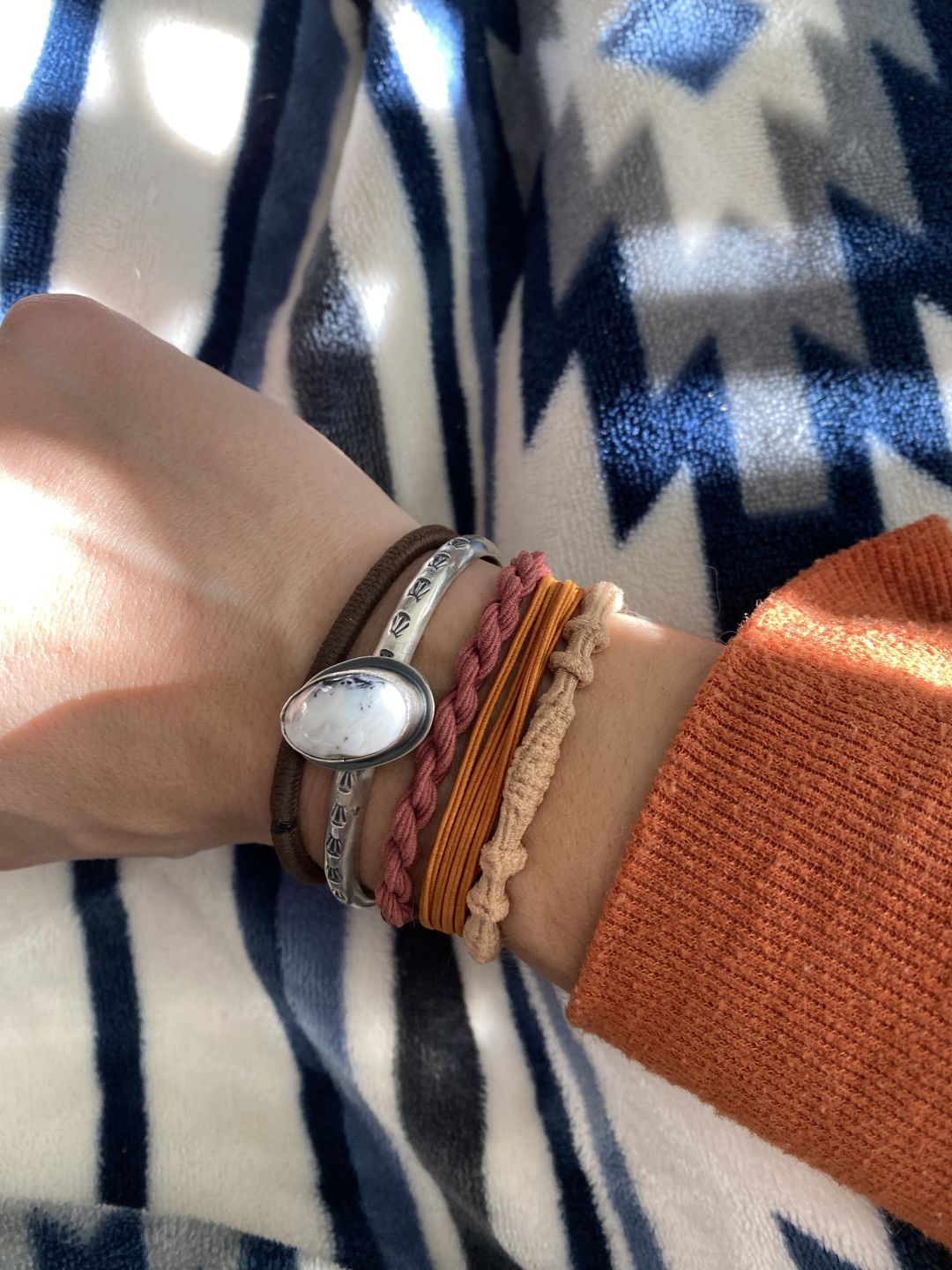 Customer photo review of Boho Hair Ties