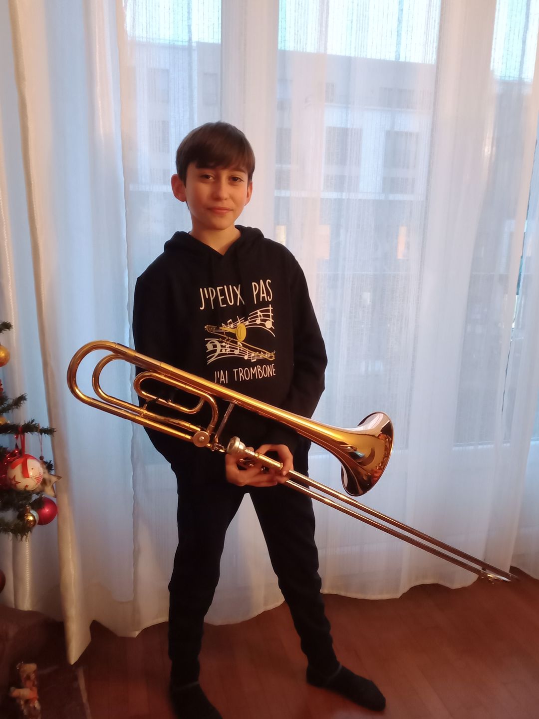 Customer photo review of J'peux pas J'ai Trombone – Sweat à capuche
