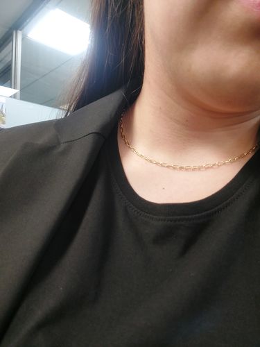 Customer photo review of CHOCKER ADA BAÑO DE ORO