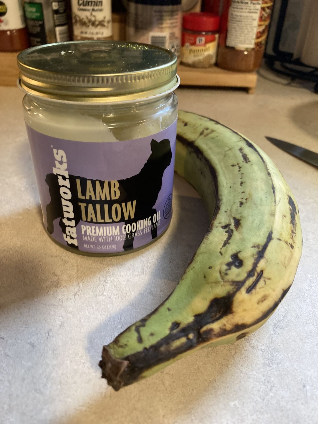 Customer photo review of Grass Fed Lamb Tallow (7.5 oz)
