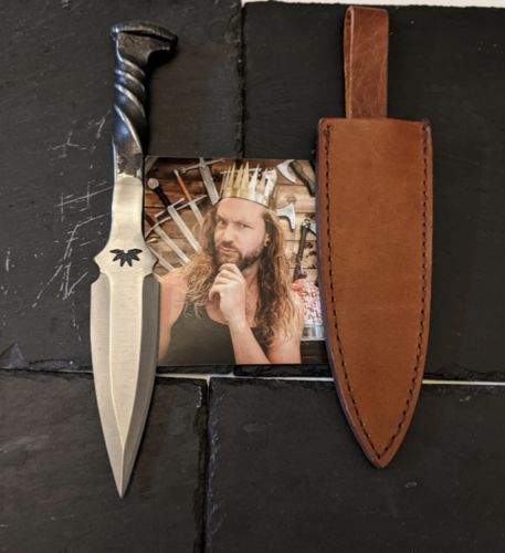 Customer photo review of Rail Spike Spear Point Knife