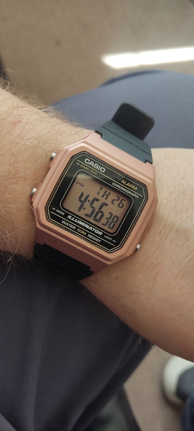 Customer photo review of Reloj Casio Vintage W-217HM-5AVDF Rosado