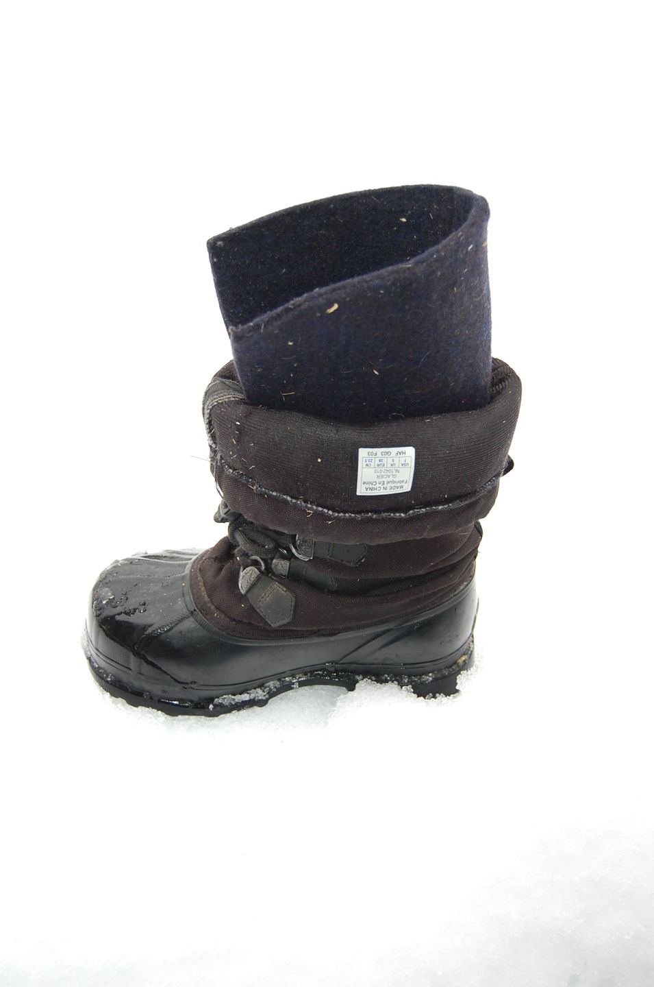 Customer photo review of Wool Felt Replacement Boot Liners (826 BB)