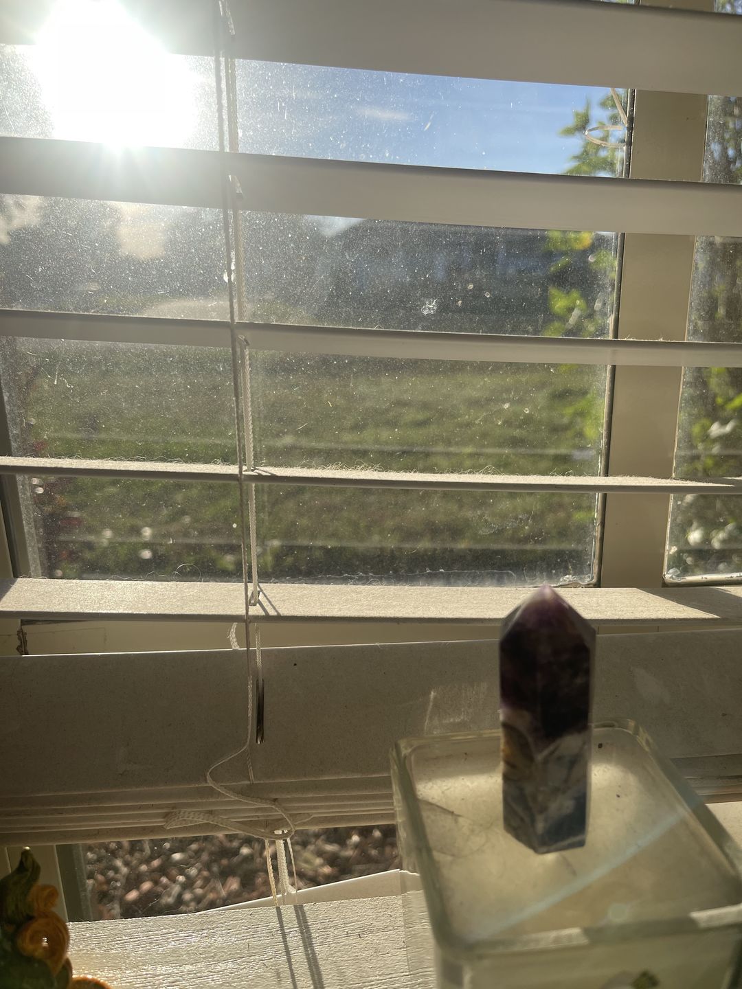 Customer photo review of Rainbow Fluorite Point