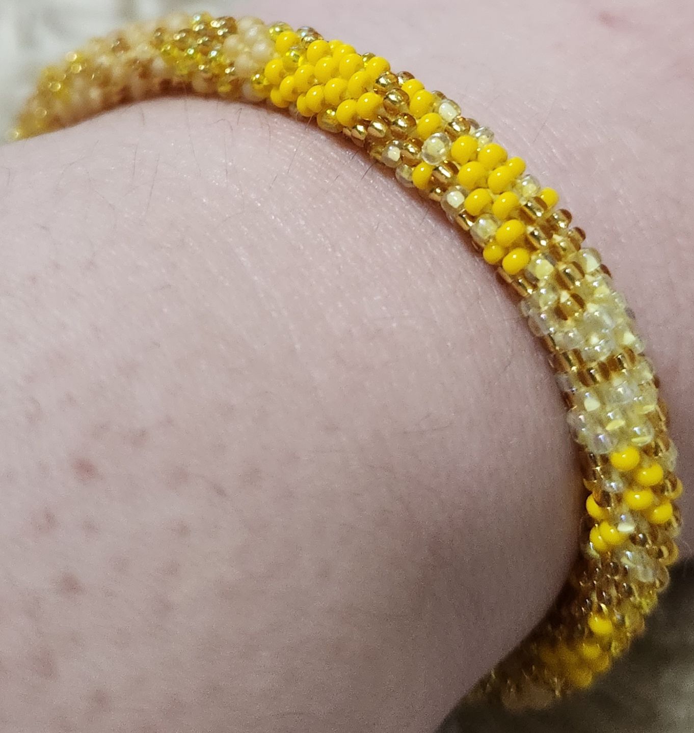Customer photo review of Mermaid Scales Yellow Ombré