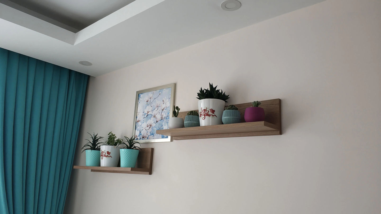 Customer photo review of Rani E16 Dekoratif 2 li Duvar Rafı Sepet Ceviz
