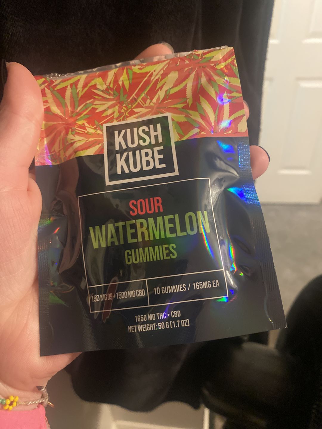 Customer photo review of Sour Watermelon - 10 Gummy Pack