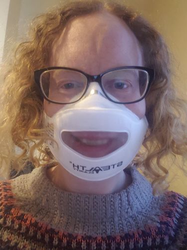 Customer photo review of Stealth Clarity FFP3 Transparent Face Mask x 5 PK