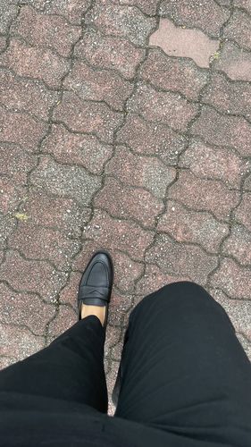 Customer photo review of Wayne Penny Loafer - Black Pebble Grain Leather (Crepe Sole)