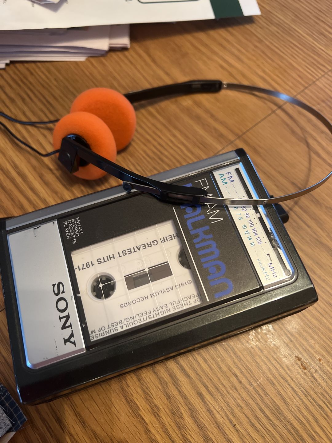 Customer photo review of Sony Walkman WM-F31/F41 AM/FM Portable Cassette Player