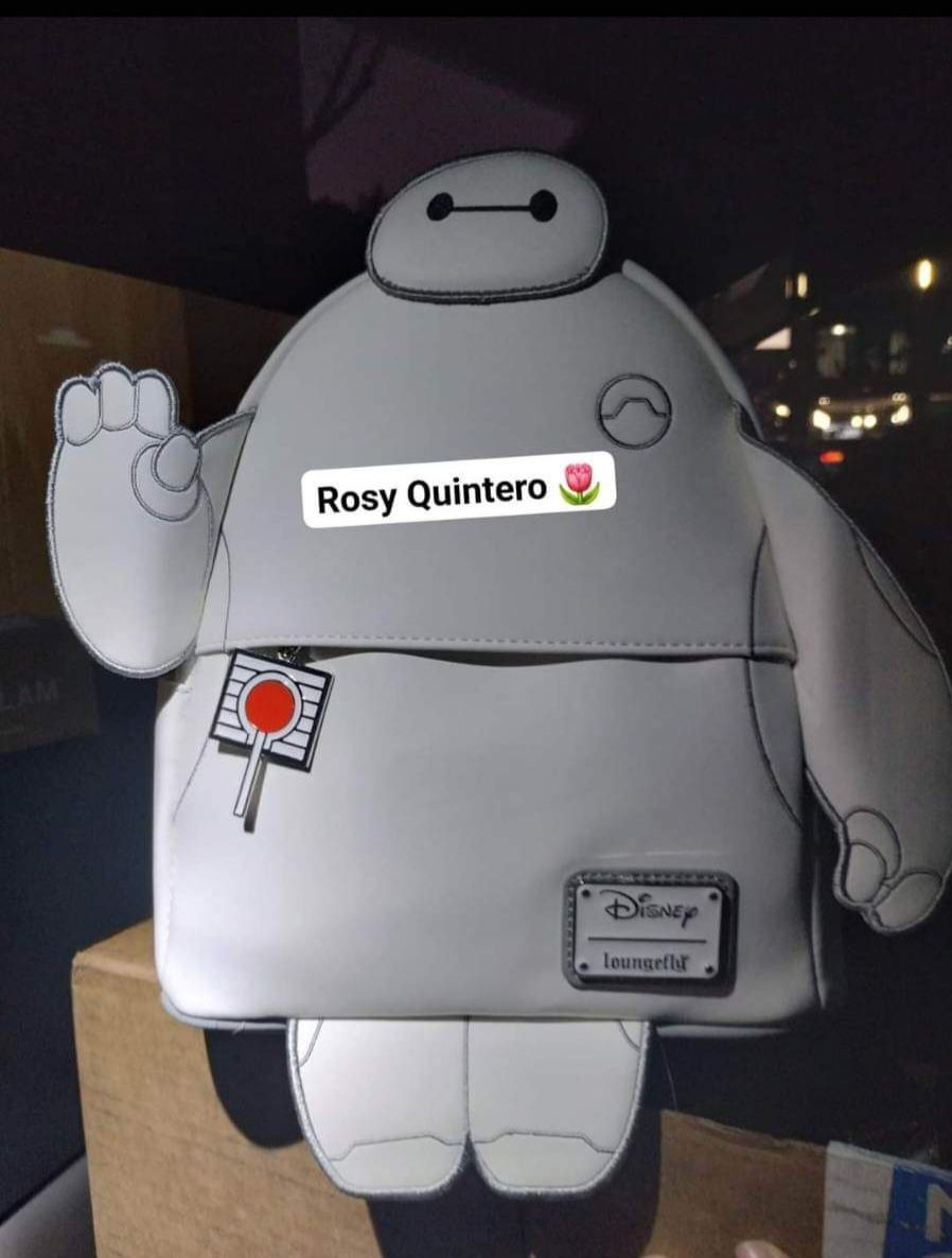 Customer photo review of 707 Street Exclusive - Loungefly Disney Glow in the Dark Talking Baymax Mini Backpack