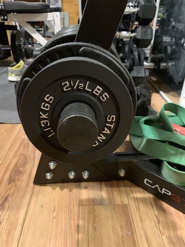 Customer photo review of Cast Iron Olympic Weight Plates
