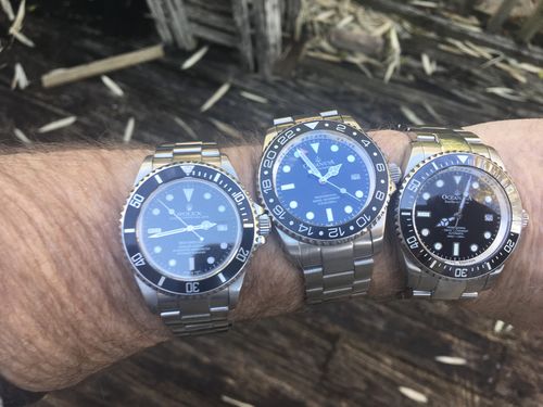 Customer photo review of Oceaneva™ Men's GMT Deep Marine Explorer 1250M Pro Diver Watch Black