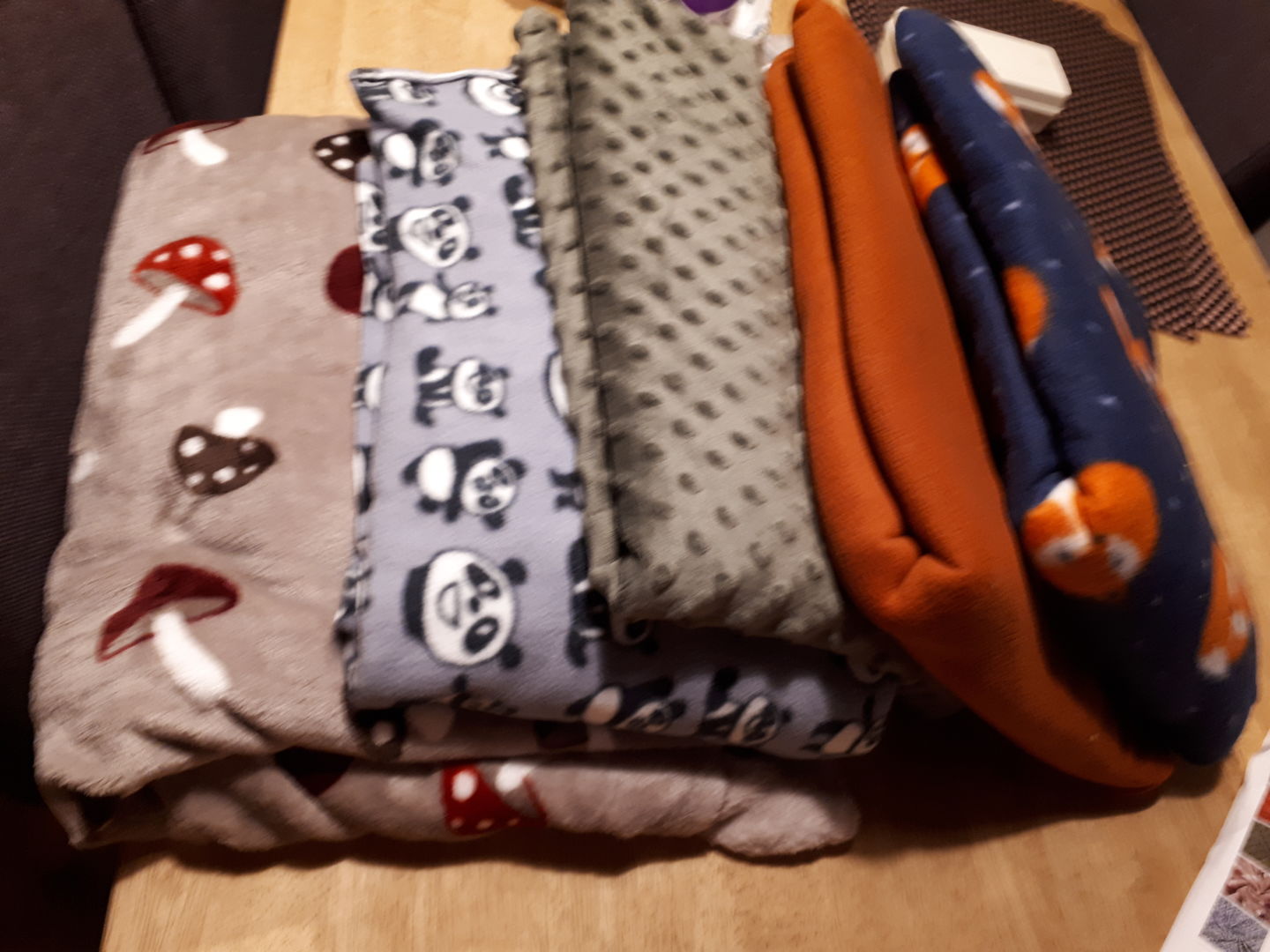 Customer photo review of Grey Panda Anti Pill Polar Fleece Fabric
