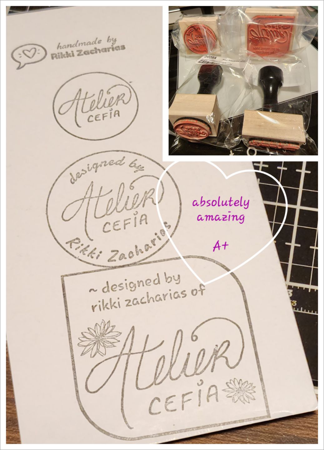 Customer photo review of Wood Stamp