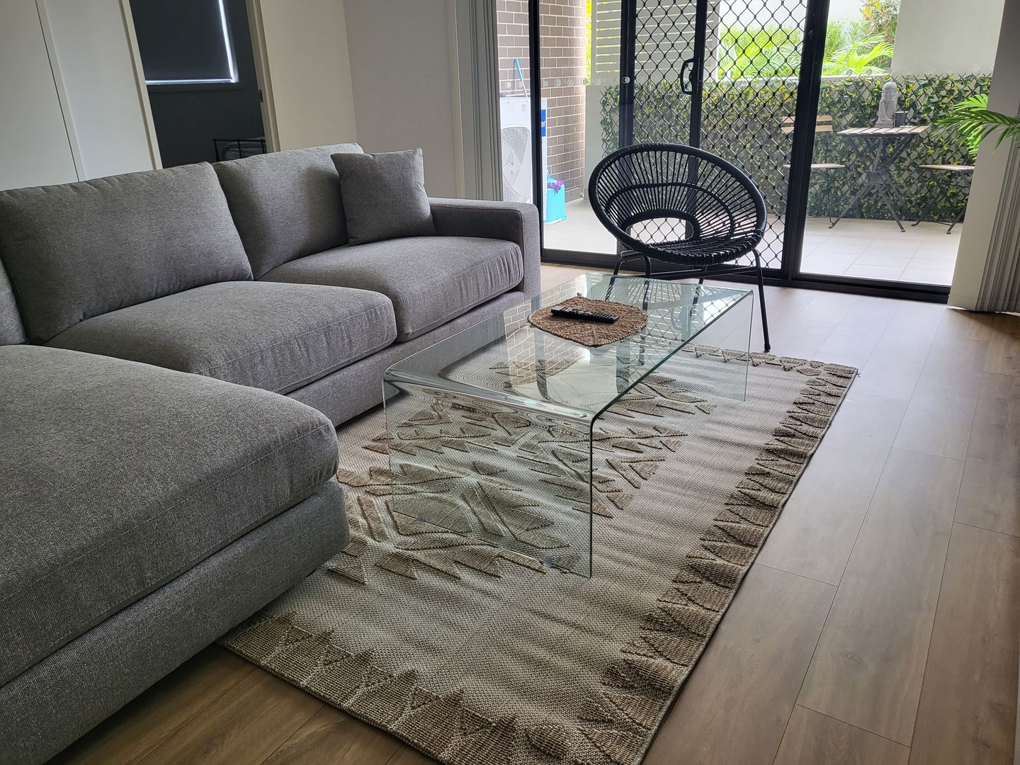 Customer photo review of Anti Slip Rug Stop Pad For Hard Surfaces, Wooden & Tiled