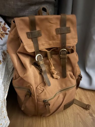 Customer photo review of New Fashion Men Women Backpack Vintage Canvas Travel Bags Large Capacity Backpack