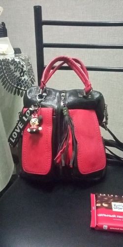Customer photo review of 3-in-1 Women Backpacks Vintage Shoulder Bags Soft Leather Luxury Travel Backpack