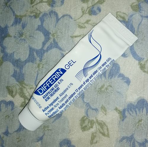 Customer photo review of Differin Gel Adapalene Gel 0.1% Acne Treatment 15g