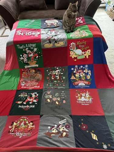 Customer photo review of Classic T-Shirt Blanket