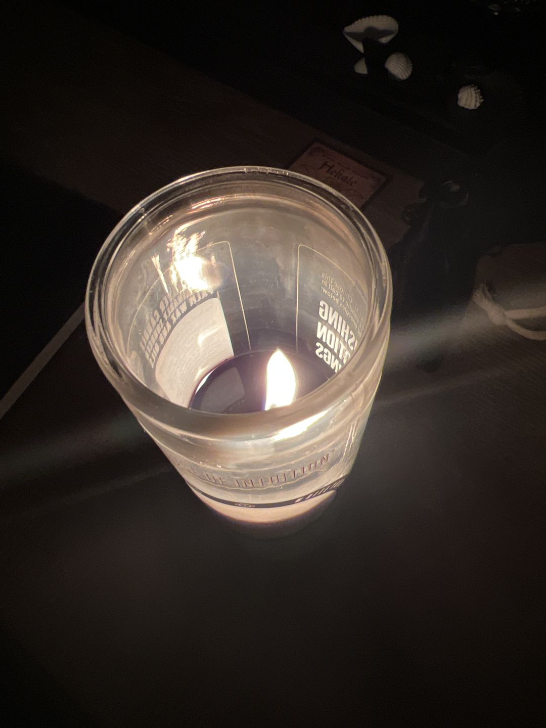 Customer photo review of Black and White "Write-Your-Own-Prayer" Candle