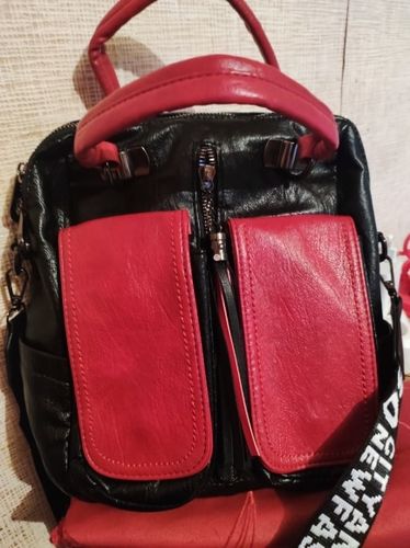 Customer photo review of 3-in-1 Women Backpacks Vintage Shoulder Bags Soft Leather Luxury Travel Backpack