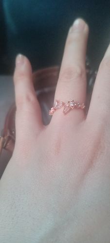 Customer photo review of Anillo Rose Gold Fantasy