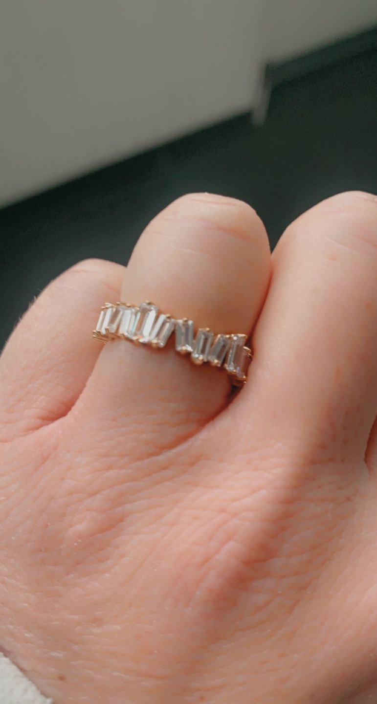 Customer photo review of Cristallo Ring | 18K vergoldet