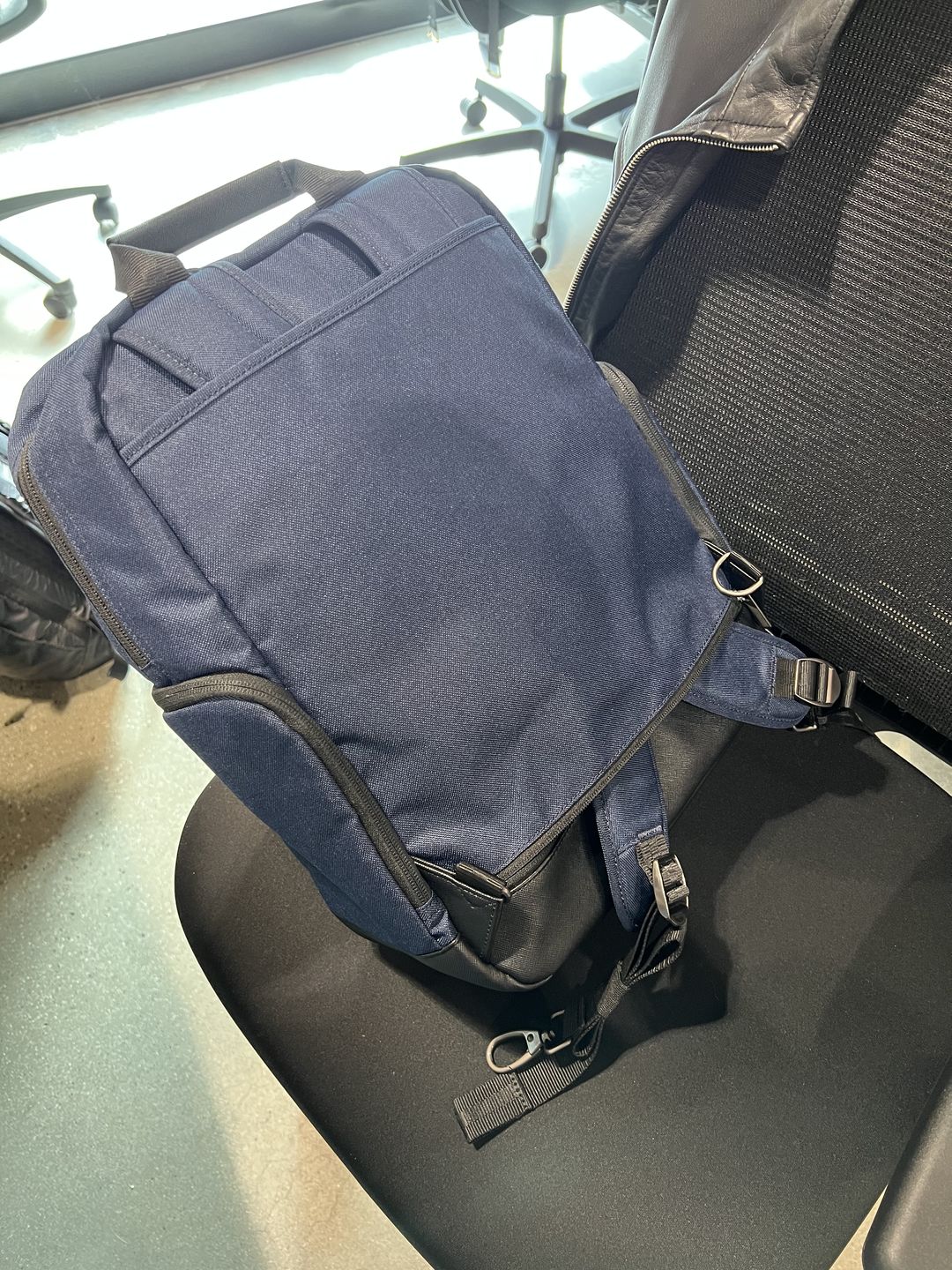 Customer photo review of Convertible Tech Backpack