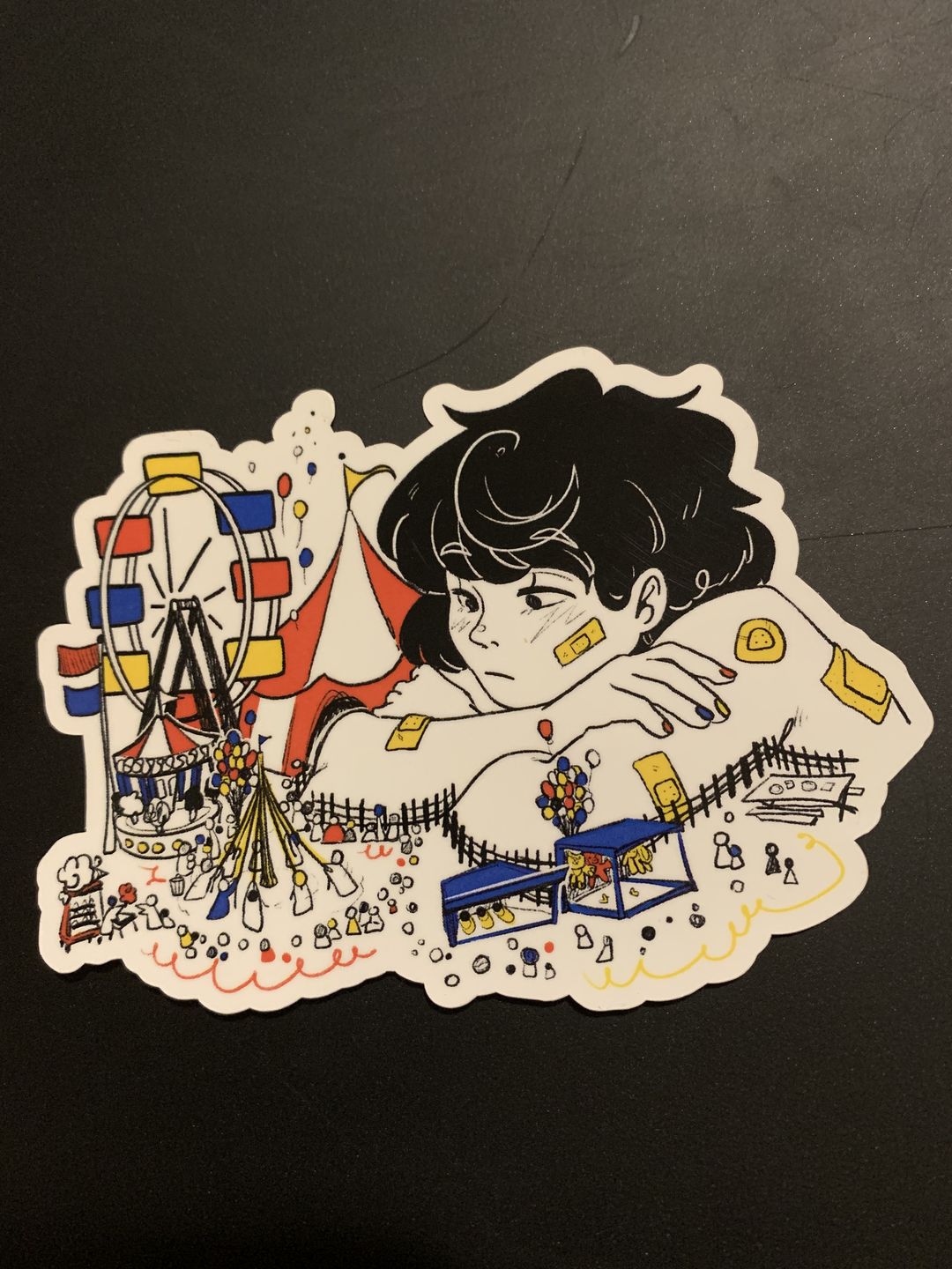 Customer photo review of Circus Daydream Sticker