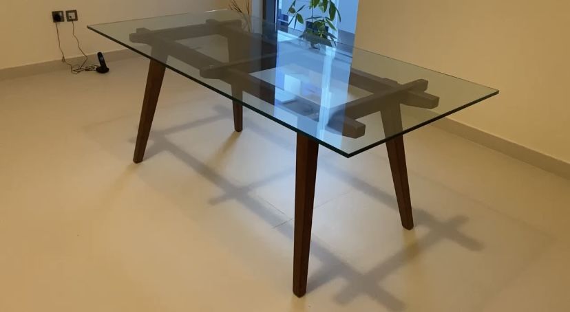 Customer photo review of Halmstad Dinning Table 180 Cm Smz15140B-W