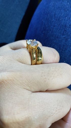Customer photo review of 2ct Copenhagen Engagement Ring