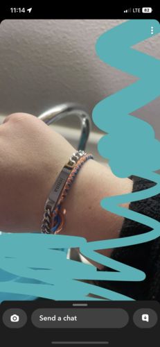 Customer photo review of Engraved Bracelet Set - W/ Eternal Rose Box