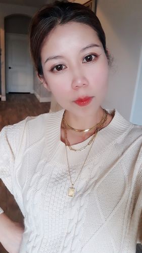 Customer photo review of Snake Chain Necklace - Gold