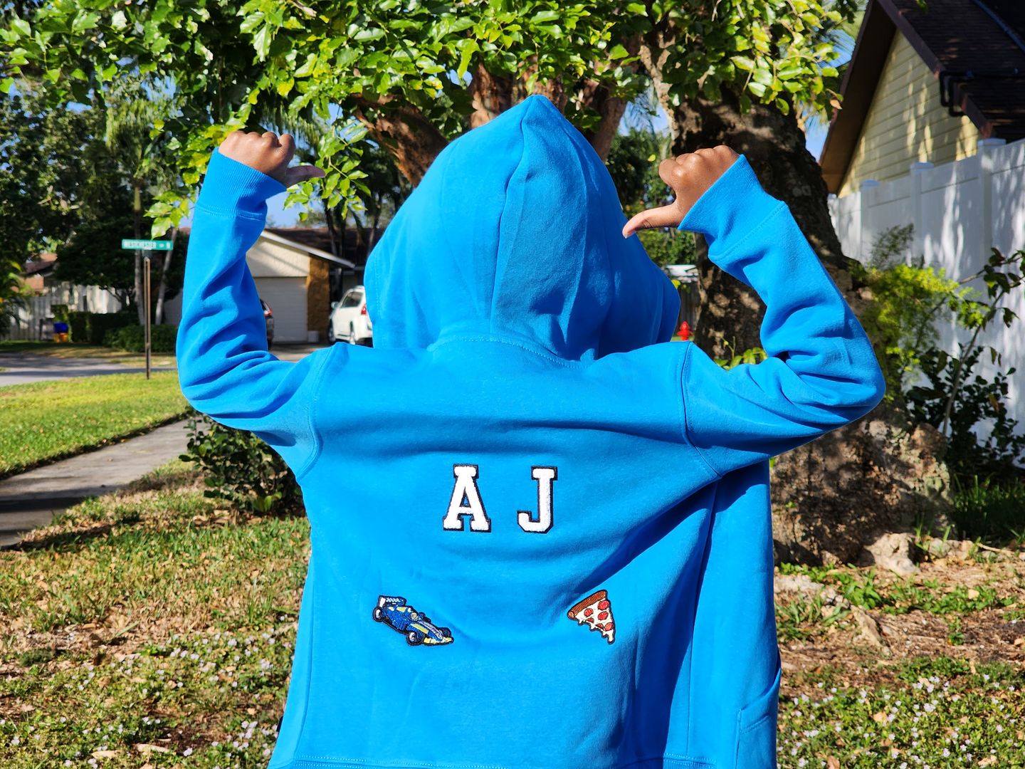 Customer photo review of Kids Zip Hoodie