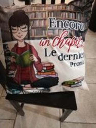 Customer photo review of La dévoreuse de livres - amis-Coussin