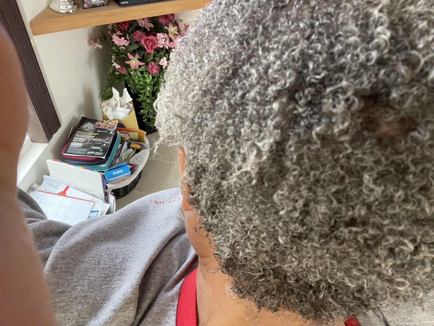 Customer photo review of Growth Serum for Curly Hair