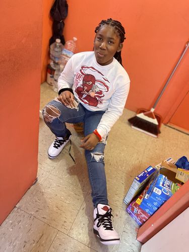 Customer photo review of Cherry 11s DopeSkill Sweatshirt Money Is The Motive Graphic