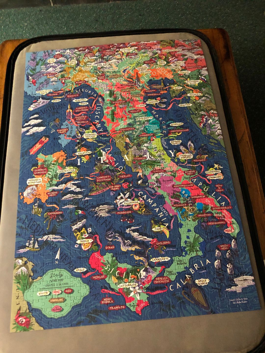 Customer photo review of Wine Puzzle - Italy