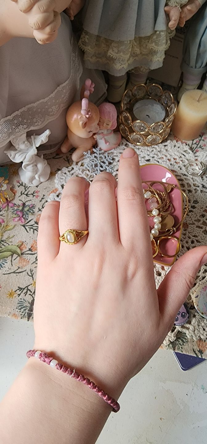 Customer photo review of Vintage Royal Pearl Ring