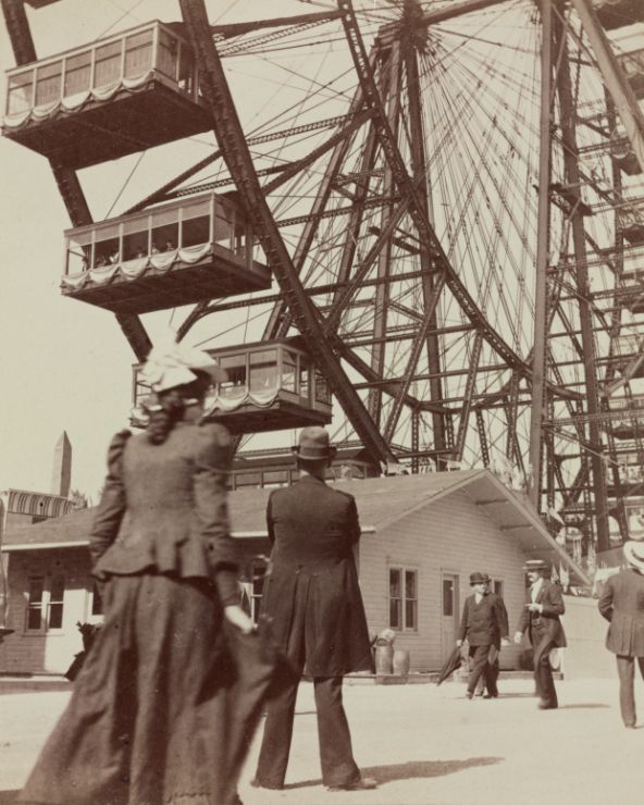 Customer photo review of Large Ferris Wheel at the World's Columbian Exposition, Chicago, 1893