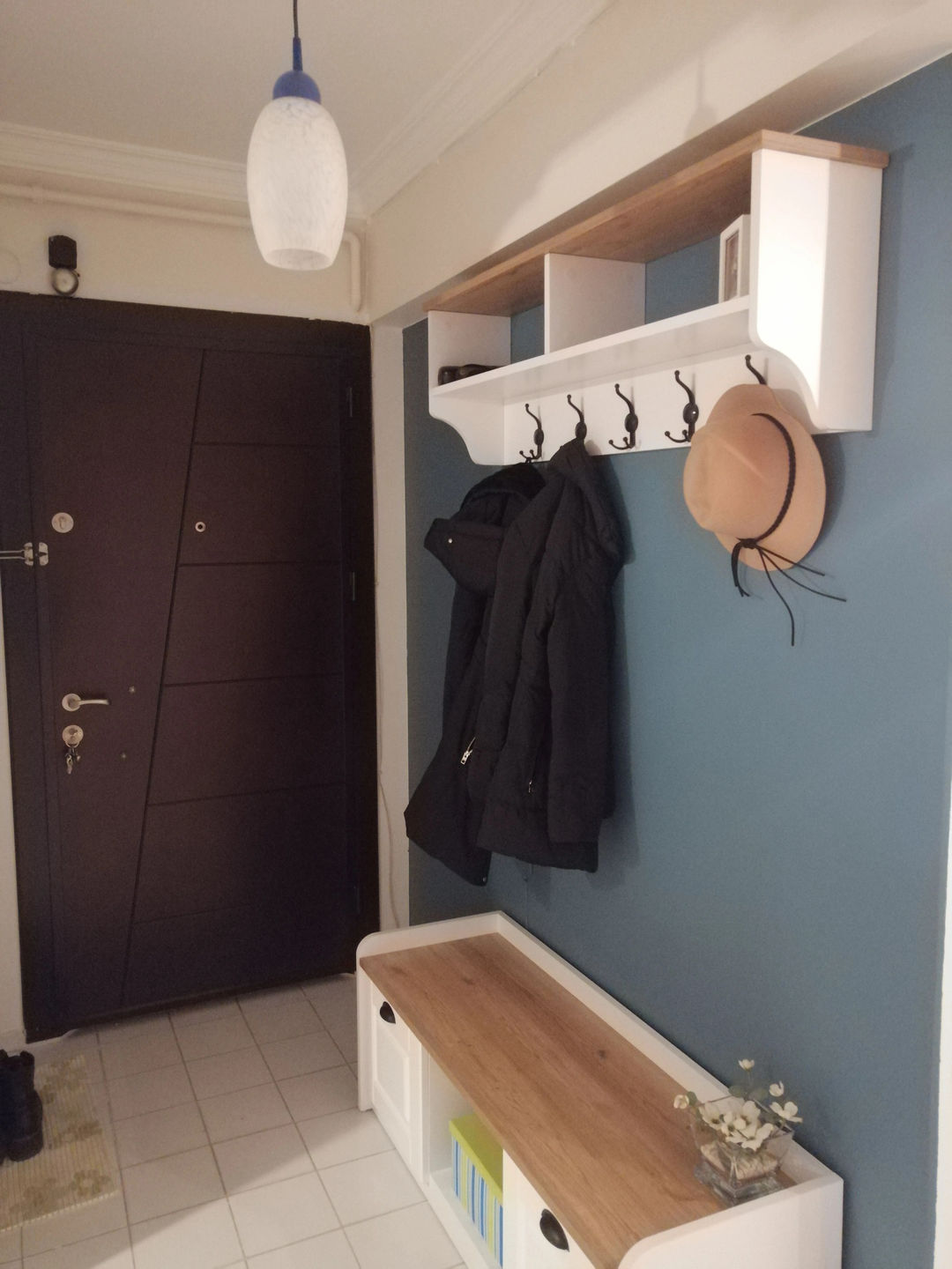 Customer photo review of Rani P2 Modern Portmanto Ayakkabılık ve Duvar Askısı Vestiyer M1 Renk: Beyaz - S. Ceviz