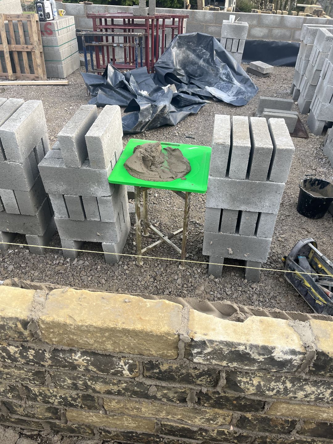Customer photo review of Zinc Plated Mortar / Spot Board Stand - with feet