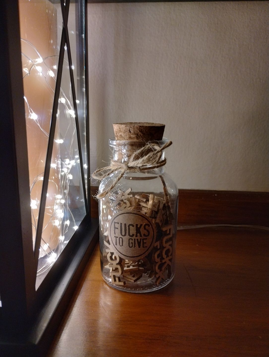 Customer photo review of Jar Of Fcks To Give