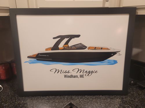 Customer photo review of Custom Digital Boat Artwork